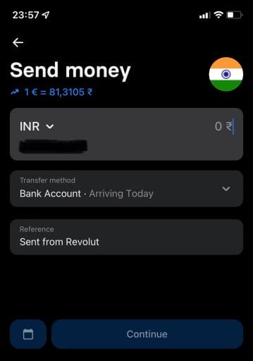 Transfer Money to India